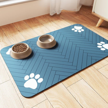 Diatomaceous Pet Feeding Mat - Quick Dry, Anti-Splash